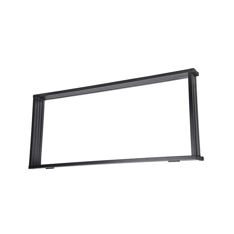 DJ Event Black Scrim Metal Frame Booth Foldable Exhibition Display Stand