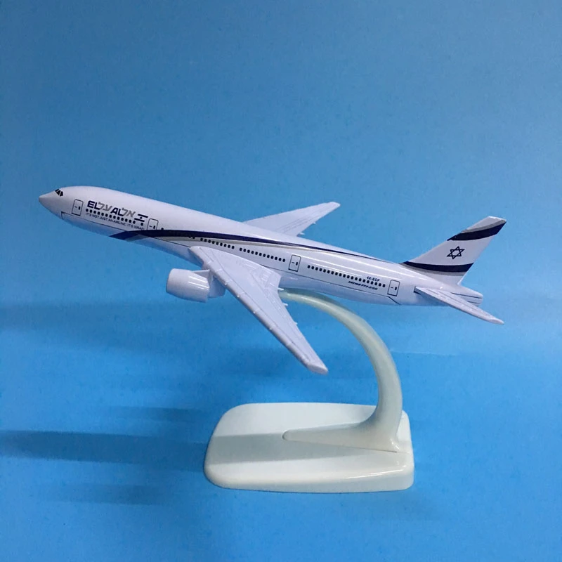 JASON TUTU 16cm Plane Model Airplane Model Israel Boeing B777 Aircraft Model 1:400 Diecast Metal Airplanes Plane Toys Gift Gift