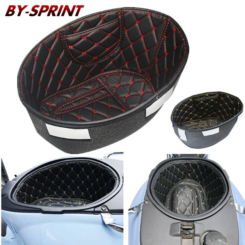 

Motorcycle Rear Trunk Storage Cargo Protector For Primavera150 Sprint 150 Leather Seat Liner Bucket Pad