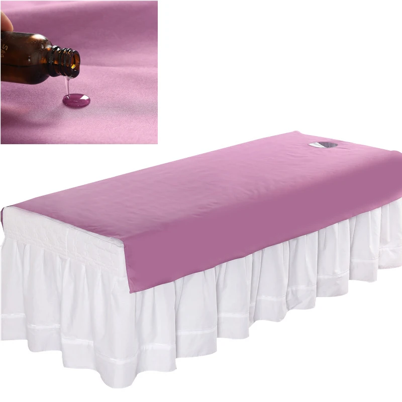 Waterproof Oilproof Beauty Salon Bed Sheets, SPA Massage Bed, Table Cover, Filmed Bedspread for Salon Barbershop with/no Hole