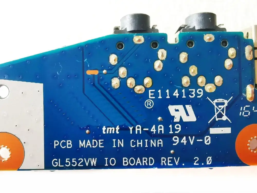 Original  For ASUS GL552VW  USB board Audio board GL552VW  IO  BOARD  REV 2.0  tested good free shipping image 3