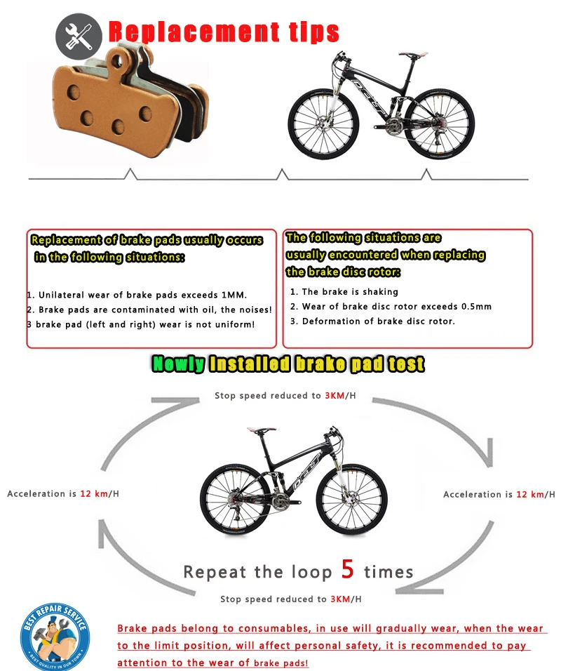 DELT 10 Pair Bicycle Disc Brake Pads,For SRAM,G2,Guide,Ultimate,RSC,RS,R,Avid,X0,E7,E9,XO,Elixir,Trail,4 Pistions,BIKE,Sintered,