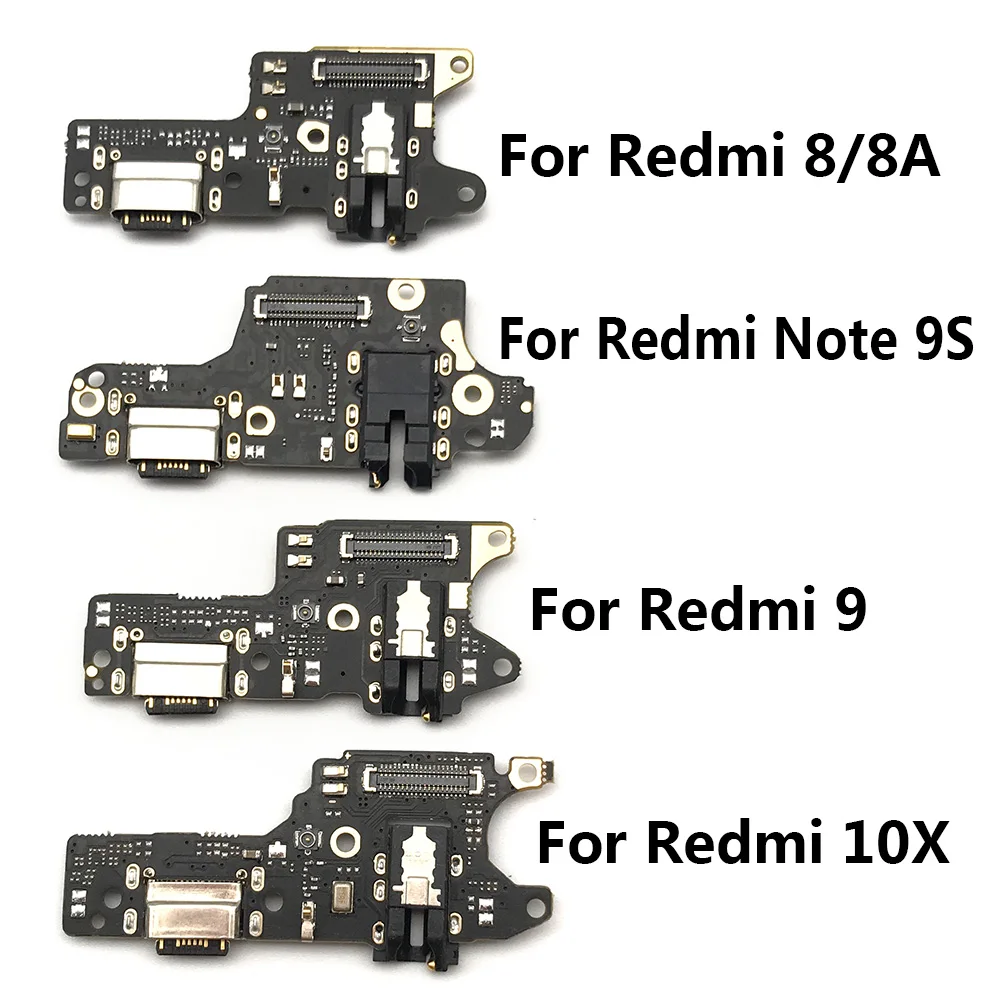 For Xiaomi Mi 10T Lite Redmi Go 10X 8 8A 9 9A Note 10 5 5A 6 7 8 8T 9 9S Pro USB Charging Port Dock Connector Board Microphone