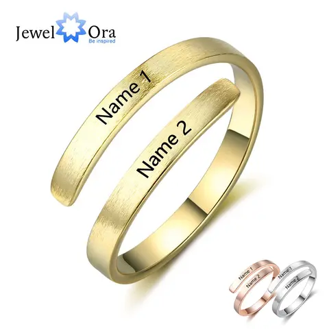 Custom Engraved Names Ring jewelora