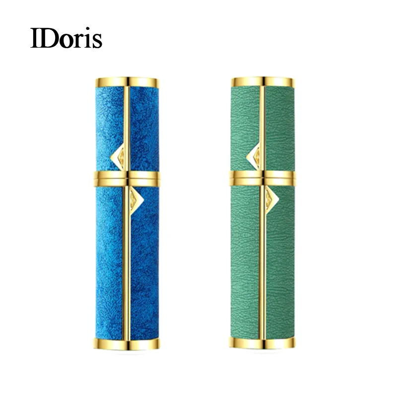 

IDoris Perfume Dispenser Portable Spray Bottle Aluminum Glass Empty Small Bottle High-end Sample Dispenser 5ml 2PCS