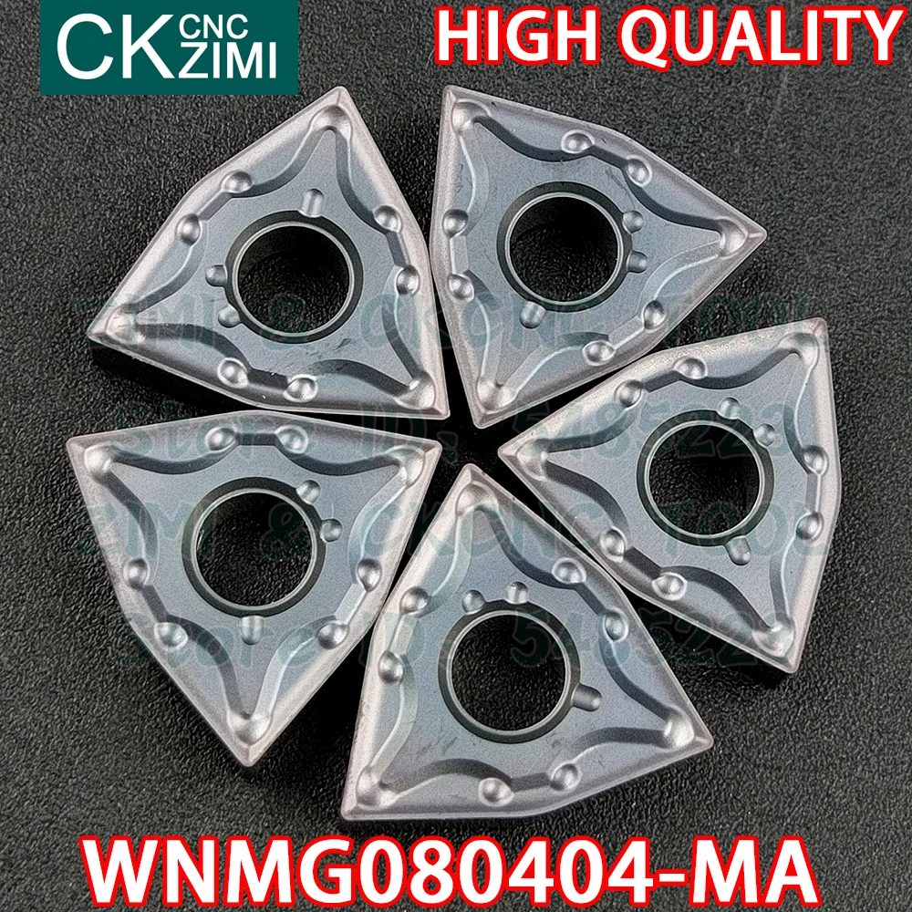 Wnmg 080404 ma Inserções de Carboneto Torneamento Externo Inserir Ferramentas Cnc Metal Mecânico Torno Torneamento Cortador Ferramenta Wnmg080404-ma Zm1125