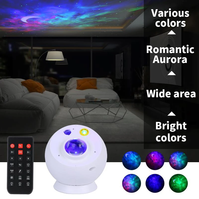 Mini RGB Disco Night Light LED Laser Projector Star Galaxy Projector Laser Lamp USB Rechargeable Wedding Birthday Party DJ Lamp