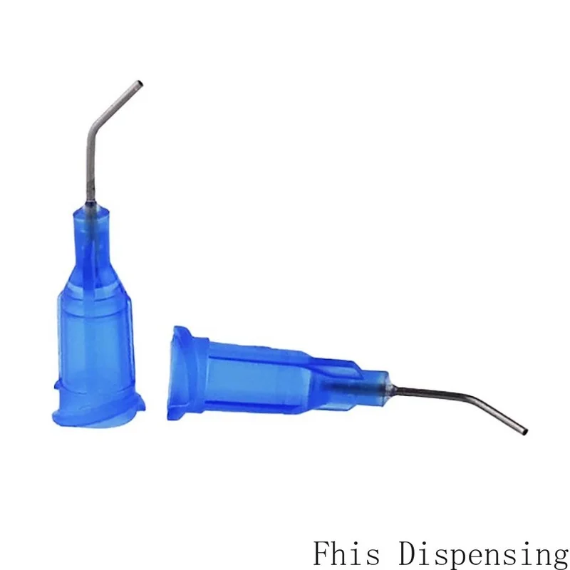 สแตนเลส Distribution Blunt Tip 22G 45องศาข้อศอก Dispensing เข็ม Pack Of 20