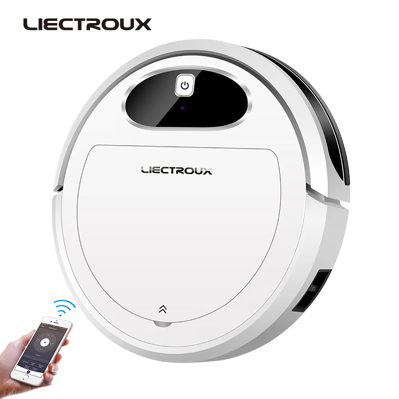 LIECTROUX 11S Liectroux 11S Robot Vacuum Cleaner,WiFi App,Gyroscope & 2D Map Navigation,Electric Control Air Pump Water Tank,Wet