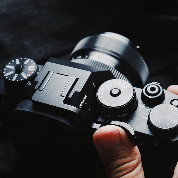 عالية الجودة الإبهام لأعلى الإبهام بقية الإبهام قبضة مع جلد طبيعي ملصقا ل فوجي فوجي فيلم XT4 X T4 X-T4