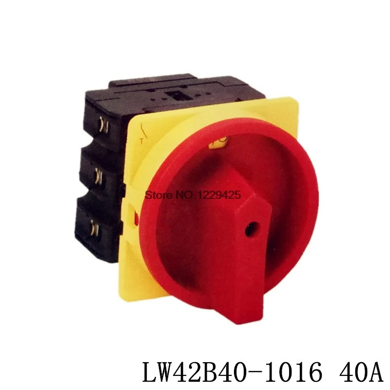 LW42B-40A Cam переключатель включения-выключения, LW42B40-1016 переключатель питания 380 В, 3-фазный универсальный переключатель LW42B