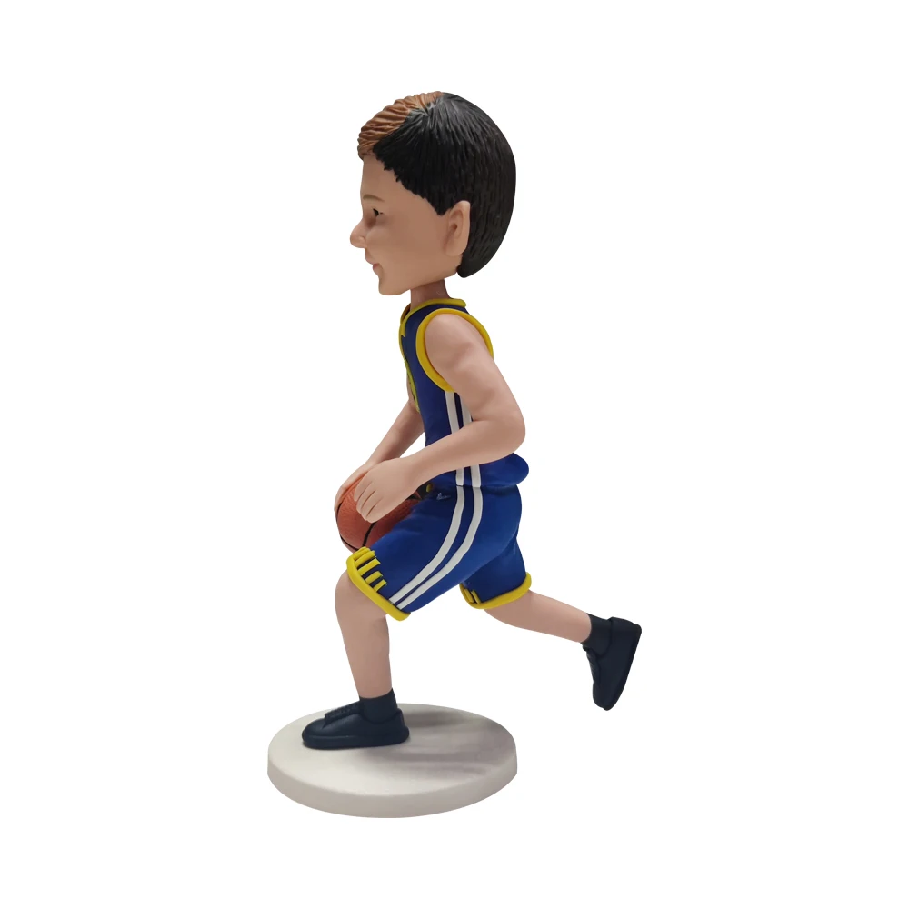 Christmas Custom Bobblehead Dolls Play Basketball Sport Boy Polymer Clay Doll From Photo Make Statue Personalise Creative Gift