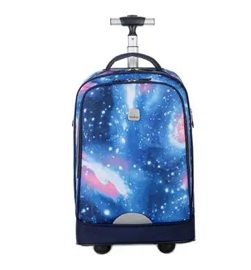 Children Rolling Luggage backpack bag Travel Trolley backpack Bag for teenagers 20 Inch School wheeled backpack bag for children