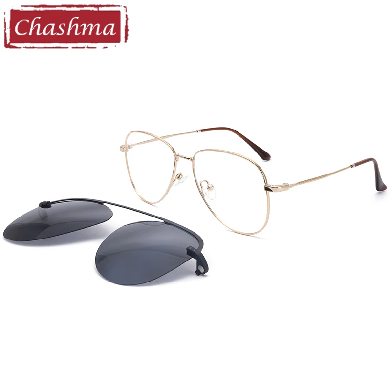 

Chashma Polarized Prescription Glasses Frame Men Sunglasses Clips Lenses Magnet Eyewear for Recipe Classic Design Eyeglasses