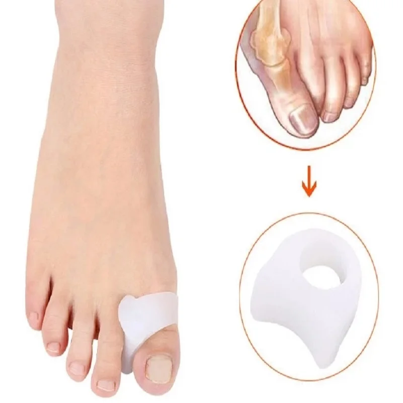 2pieces=1pair Bunion Corrector Gel Pad Stretch Hallux Valgus Protector Guard Toe Separator Feet Care Orthopedic  Hot Sale