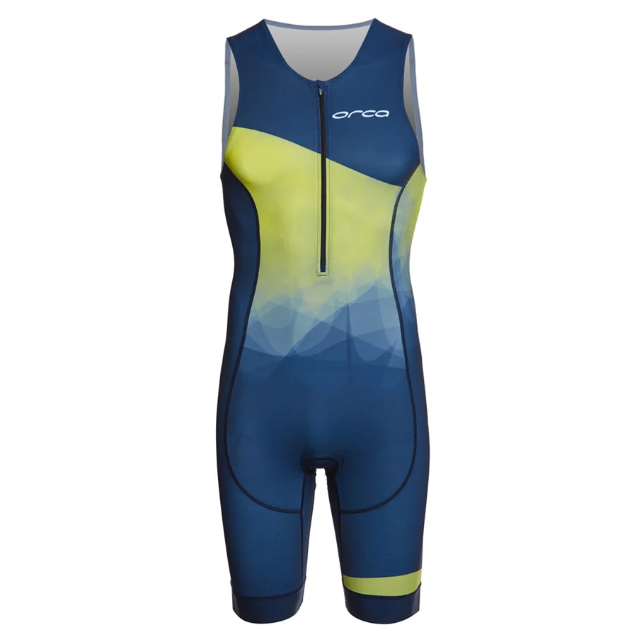 Orca Man\'s Cycling jumpsuit Triathlon Sleeveless Skinsuit Ropa Ciclismo Hombre Summer Swimwear Custom Outdoor Team Running Suit