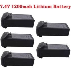 Batteria Lipo originale 7.4V 1200mAh 1-5Pcs per pezzi di ricambio quadricottero RC Drone Hs120D per batteria Drone Hs120D