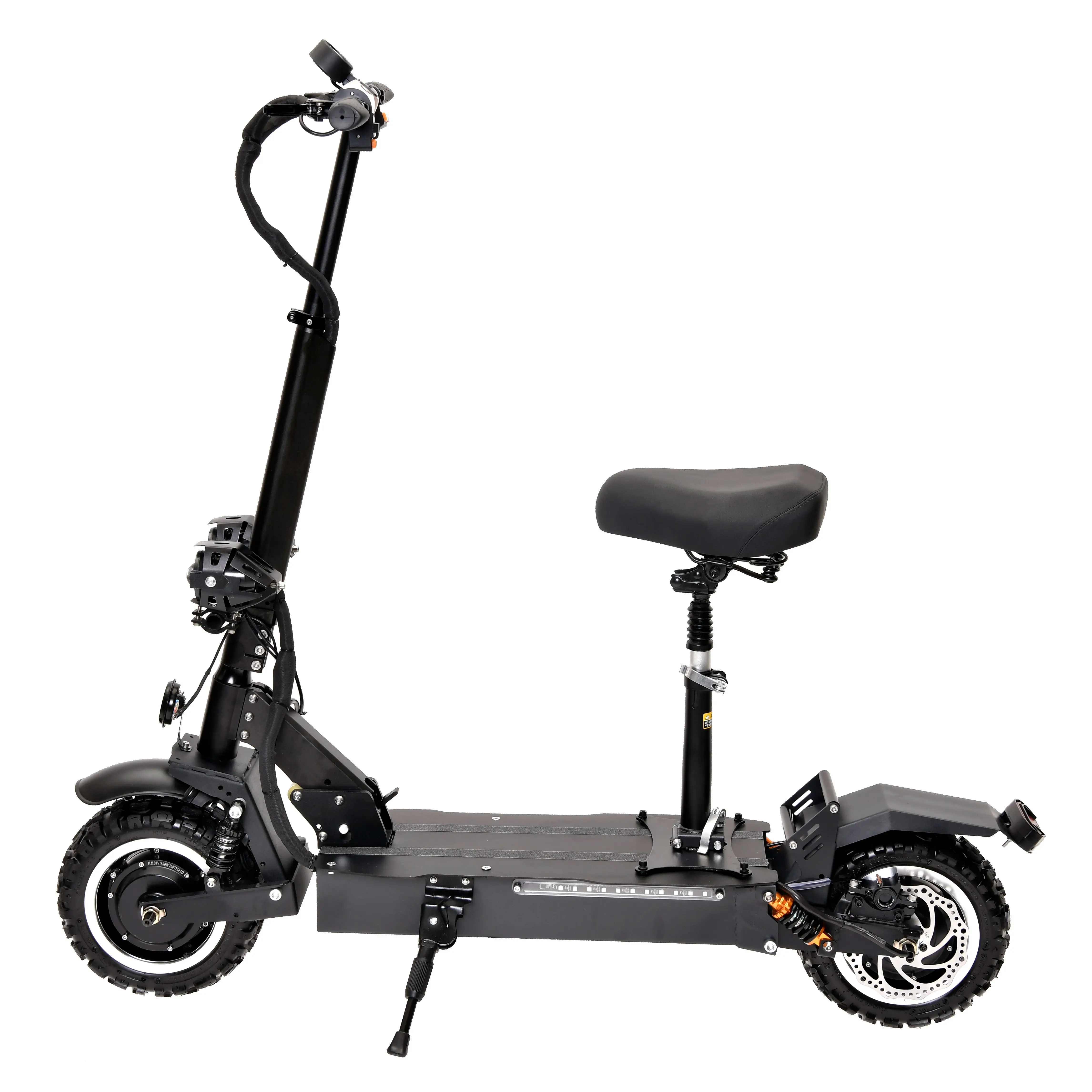 Geofought 60V 3200W 80KM/H High Speed Adults Big Wheel 11” Off Road Tire Dual Motor Long Range Electric Scooter