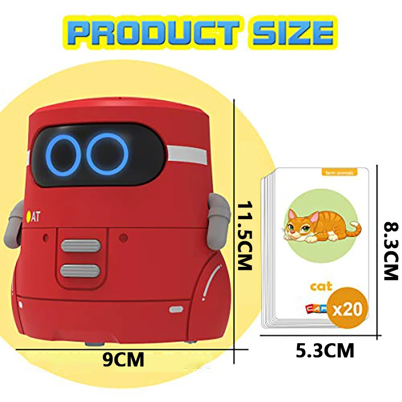 Steam Robot Educational Intelligent Early Machine Electric Puzzle Dance Education Story Touch Control Toy Interactive Kids Gift