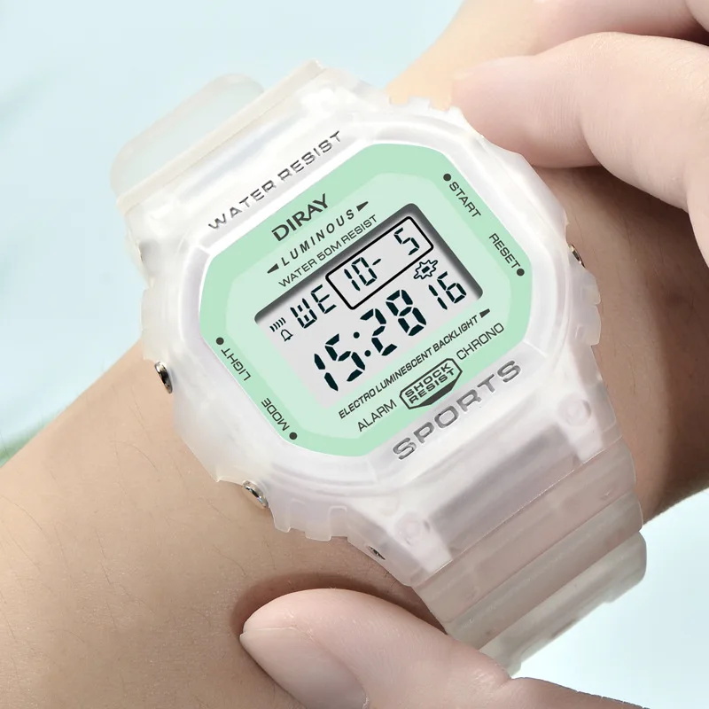 UTHAI CE75 Unicorn Watch Female Student Simple Trend Girl Waterproof 50m Digital Watch