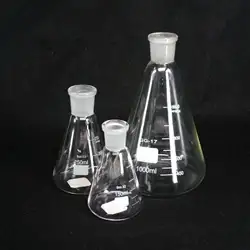 Matraz cónico de laboratorio de vidrio de borosilicato, frasco erlenmei graduado, 500ml, 1000ml, 2000ml, 3000ml, 5000ml, 19/26 ml, 24/29, 29/32