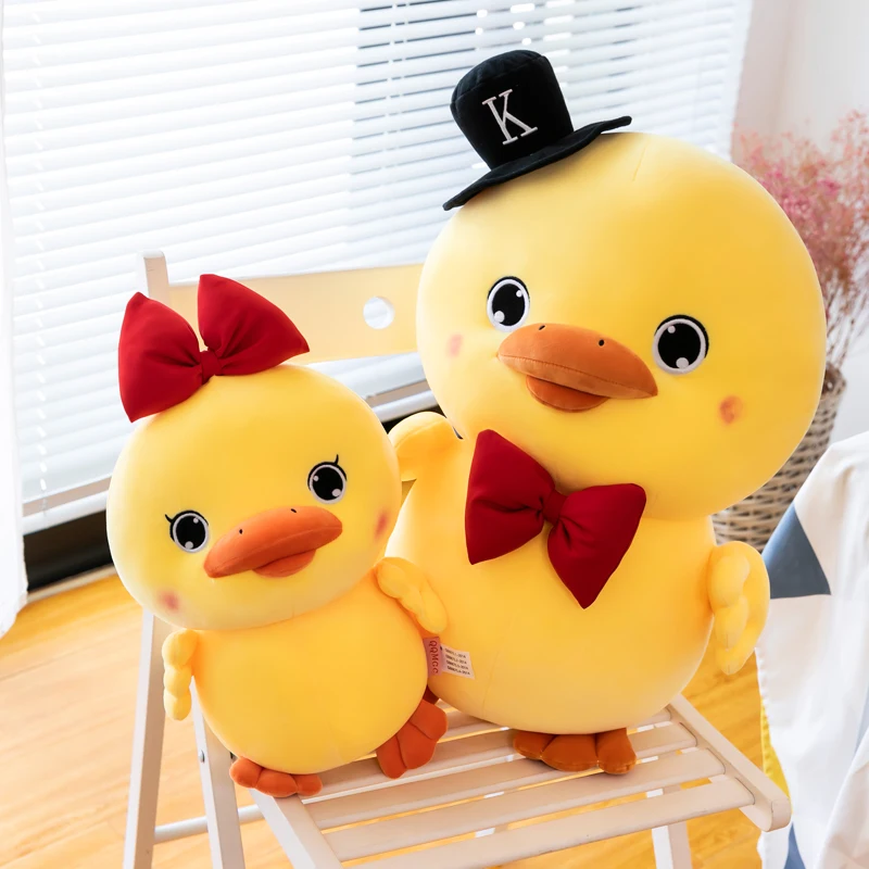 Cartoon Cute LaLafanfan Cafe Duck Plush Toy Stuffed Soft Kawaii Couple Duck Doll Animal Pillow Birthday Gift for Kids Children