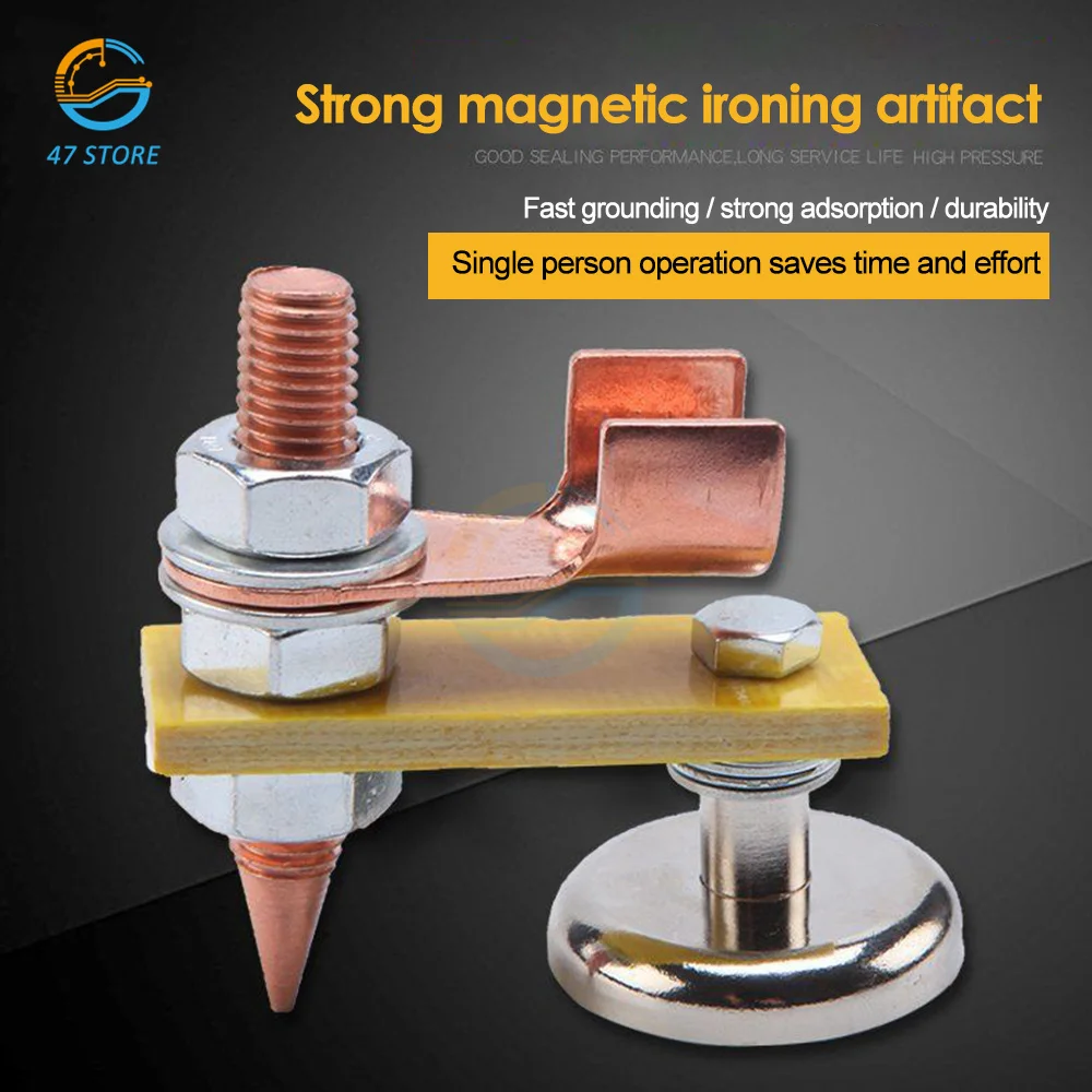 Magnetic Welding Head Welding Stable Bracket Strong Magnetic Welding Ground Stabilizing Clip Welding Accessories Dropshipping