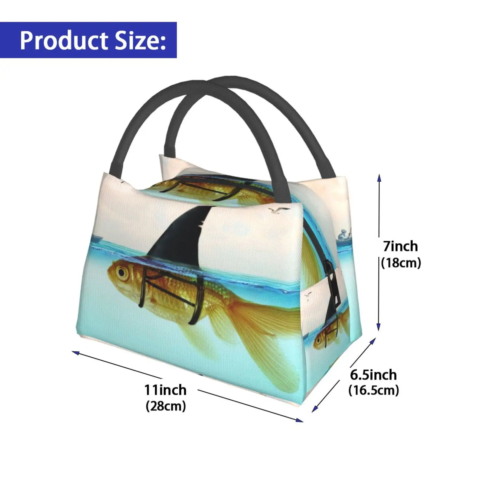 Portable Insulation Bag Goldfish With A Shark Fin Goldfish With A Shark Fin Shark Fin Fin Ship Fisherman