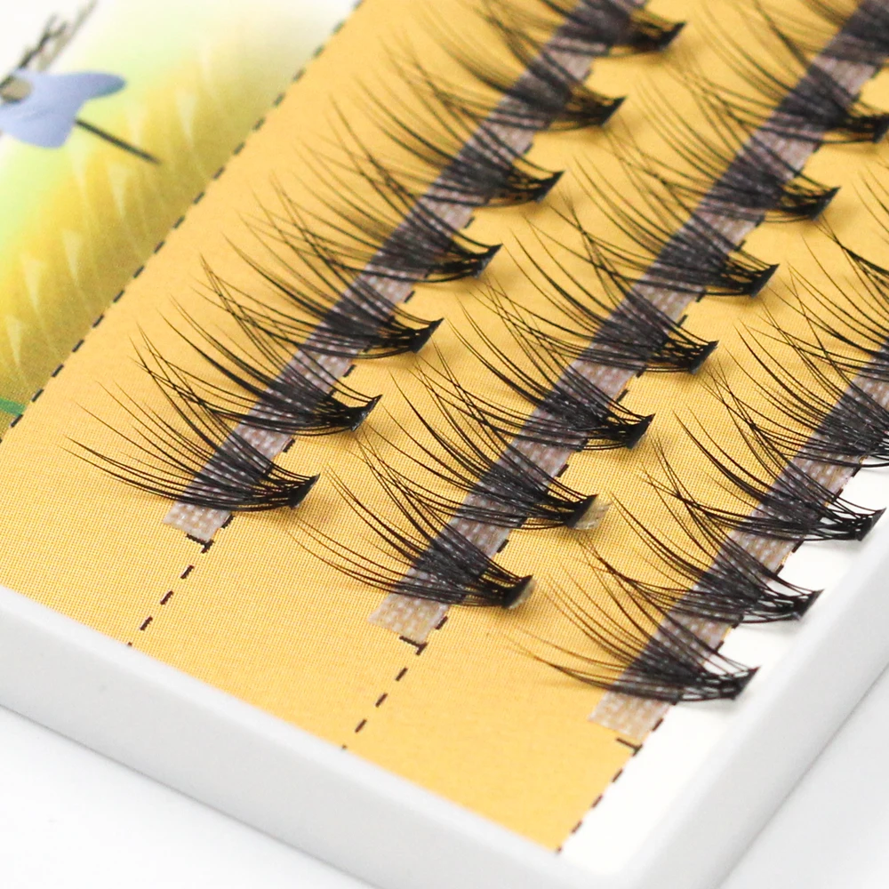 60 Bundles Nerz Wimpern Verlängerung Natürliche 3D Russische Volumen Faux Wimpern Individuelle 20D Cluster Wimpern Make-Up Zilien – Detail 4