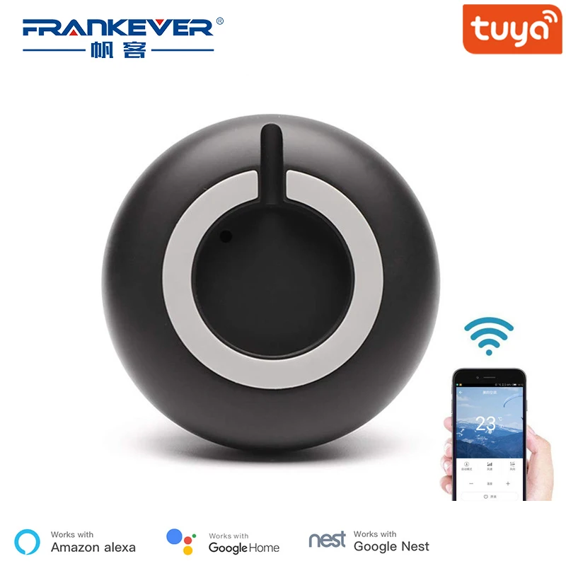 FrankEver Smart Home Mini Smart IR Blaster Universal Remote Control TV AC Voice Remote Work with Alexa Google Home Assistant