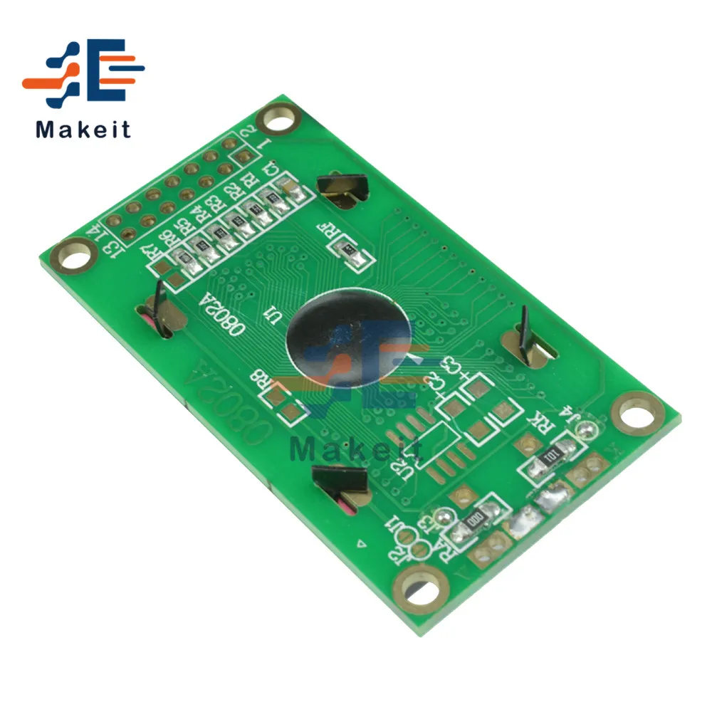 Module d'affichage LCD 5V 0802, rétro-éclairage jaune bleu HD LED, panneau d'affichage OLED, 8x2 caractères TFT, Module LCD pour Arduino