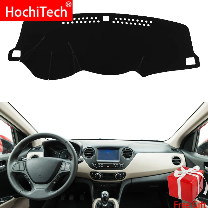 For Hyundai Grand i10 2013-2017 Right and Left Hand Drive Dashboard Covers Mat Shade Cushion Pad Carpets Accessories