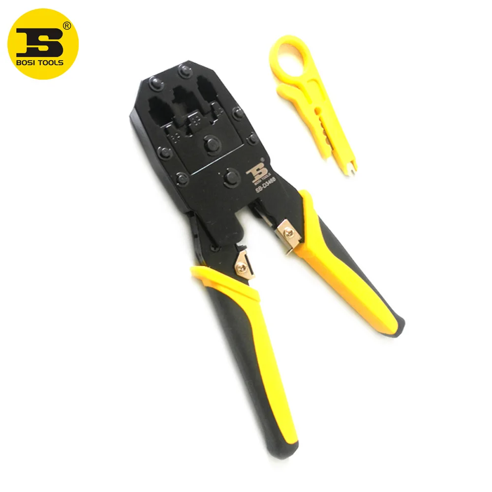 

BOSI Network Tools RJ45/RJ11(4P 6P 8P) Modular Plug Crimper