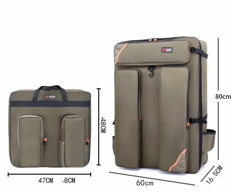 Large Capacity Waterproof Fishing Backpack 1680D Thick Wearproof Oxford Cloth Fishing Chair Bag Outdoor Hunting Fishing Gear Bag image 6