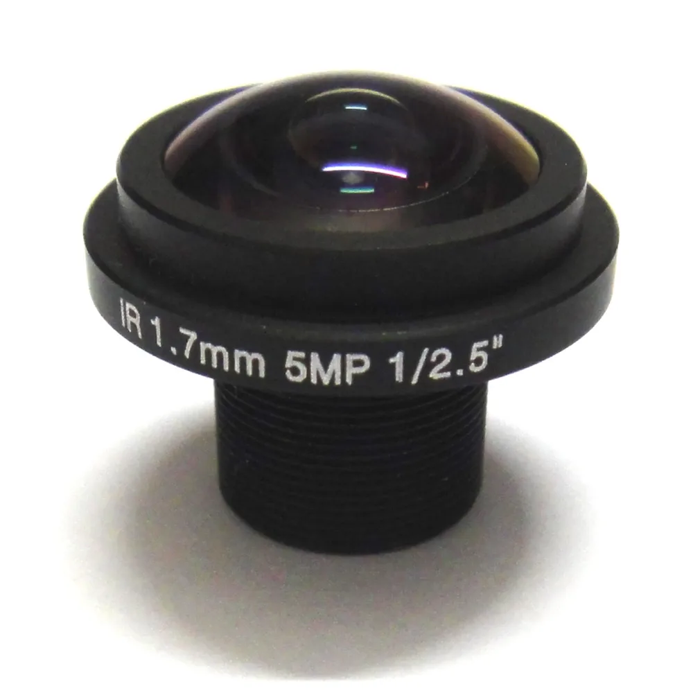 

5mp HD Panorama lens 1.7mm 1/3" Panoramic CCTV lens Fisheye F2.0 for IP Security Camera