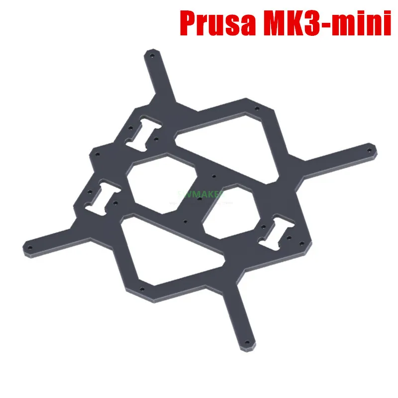 

Prusa i3 MK3 mini 6mm thick Aluminium composite Y carriage heated bed support plate Black/white DIY MK3 MINI3D printer