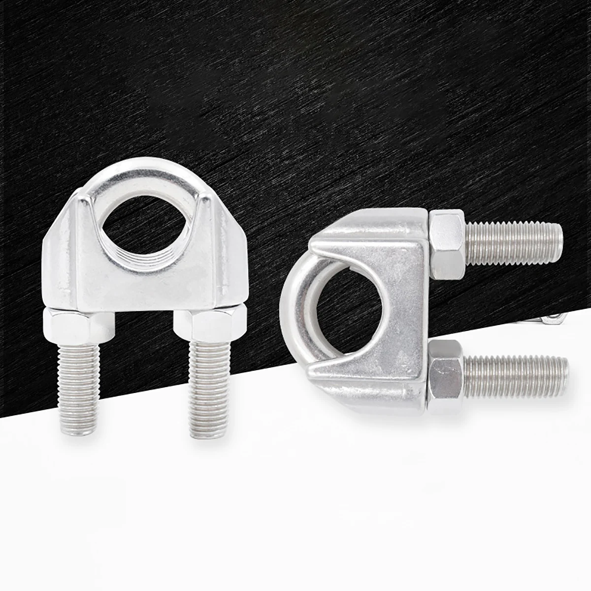 

U Type Clamp Wire Rope Clips M2 M3 M4 M5 M6 M8 M10 - M32 Wire Rope Clip Cable Bolts Rigging Hardware Clamps 304 Stainless Steel