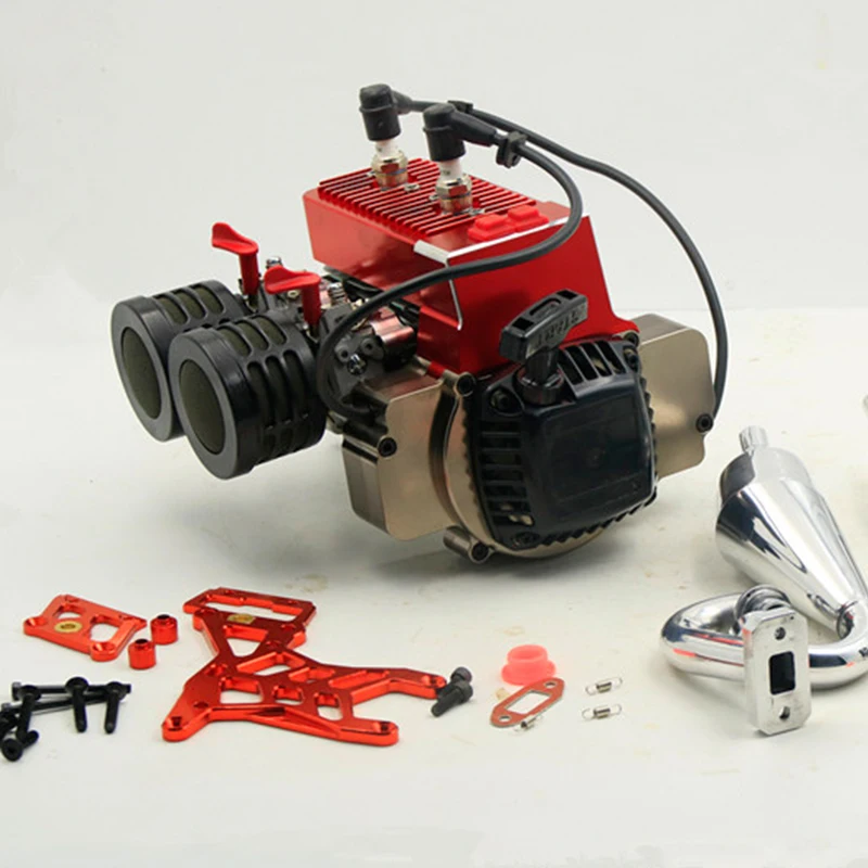 Doppia con letti singoli-cilindro del motore, 60CC MOTORE per 1/5 ROVAN HPI KINGMOTOR FID GTB MCD PARTI di automobili del rc