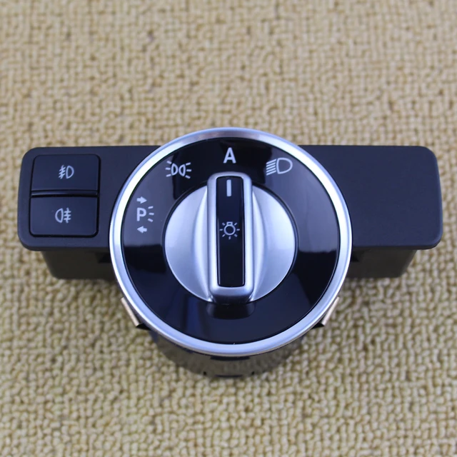 For Benz W204 S204 W212 A207 C207 X204 R172 C SLK GLK E Class Knob Button  Headlight Switch Light Switch Chrome A2129057000 - AliExpress 34