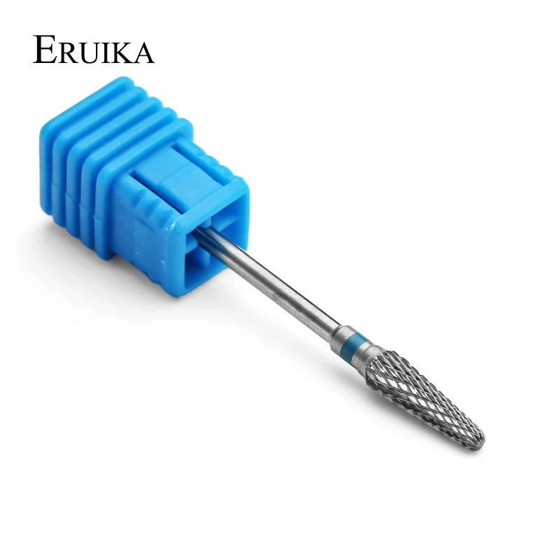 ERUIKA 1pc Carburo di Cuspidal Nail Punta del trapano Fresa Apparecchi per Manicure Macchina Rimuovere Gel Del Chiodo Fresa Trapano Accessori