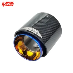 Car Upgrade Accessories Carbon Fiber Muffler Exhaust Tip Fit for Mini Cooper JCW R55 R56 R57 R58 R59 R60 R61 F54 F55 F56 F57 F60