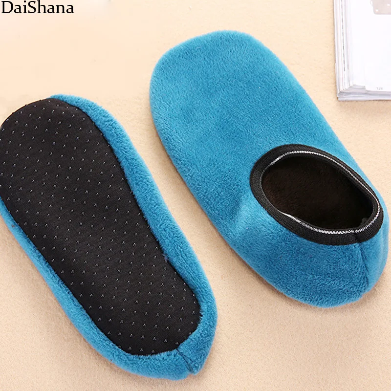 DaiShana New Arrived Fashion Warm Antiskid Thick Home Floor Socks Woman Warm Slippers Solid Color Socks Bedroom Shoes Slippers