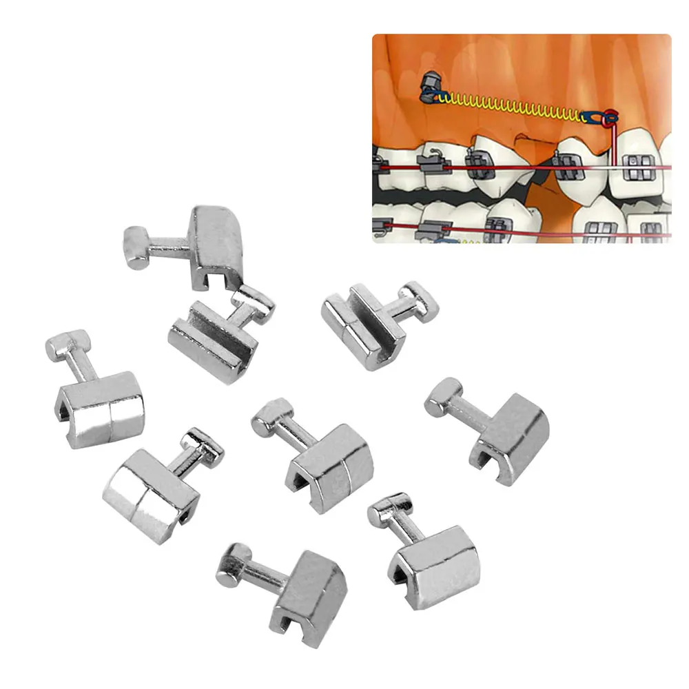 AZDENT 10 teile/paket Dental Kieferorthopädische Crimpbare Haken 3 Typ Zahnmedizin Edelstahl Materialien – Detail 1