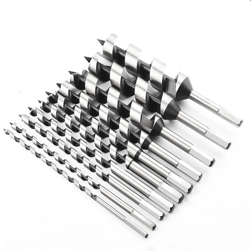 

1PC Lengthen Core Drill Bit Four slots four edges carpenter drill Door lock drawer opening hole reaming drill Hexagonal handle