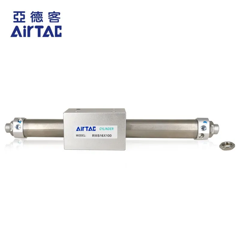 AIRTAC Magnetic coupling rodless cylinder  RMS25X100 RMS25X150 RMS25X200 RMS25X250 RMS25X300 RMS25X350 RMS25X400 RMS25X500