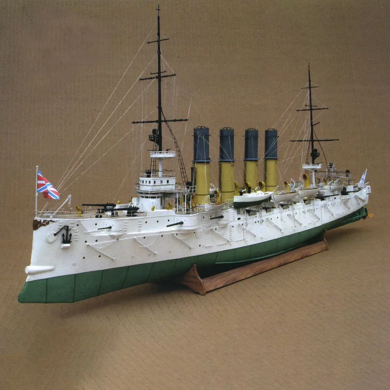 1:200 Tsarist Varyag Protective Cruiser DIY 3D Paper Card Model Building Sets Construction Toys Educational Toys Military Model