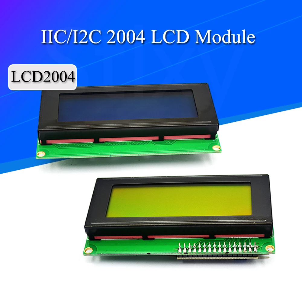 Stlxy IIC/I2C/TWI 2004 Serial Blue Green Backlight LCD Module for Arduino  MEGA2560 20 X 4 LCD2004