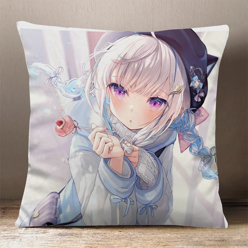 Hot Game Anime Hololive YouTube Lize Helesta Square Throw Pillow Siesta Dakimakura Dakimakura Safa Back Cushion Cosplay Gifts