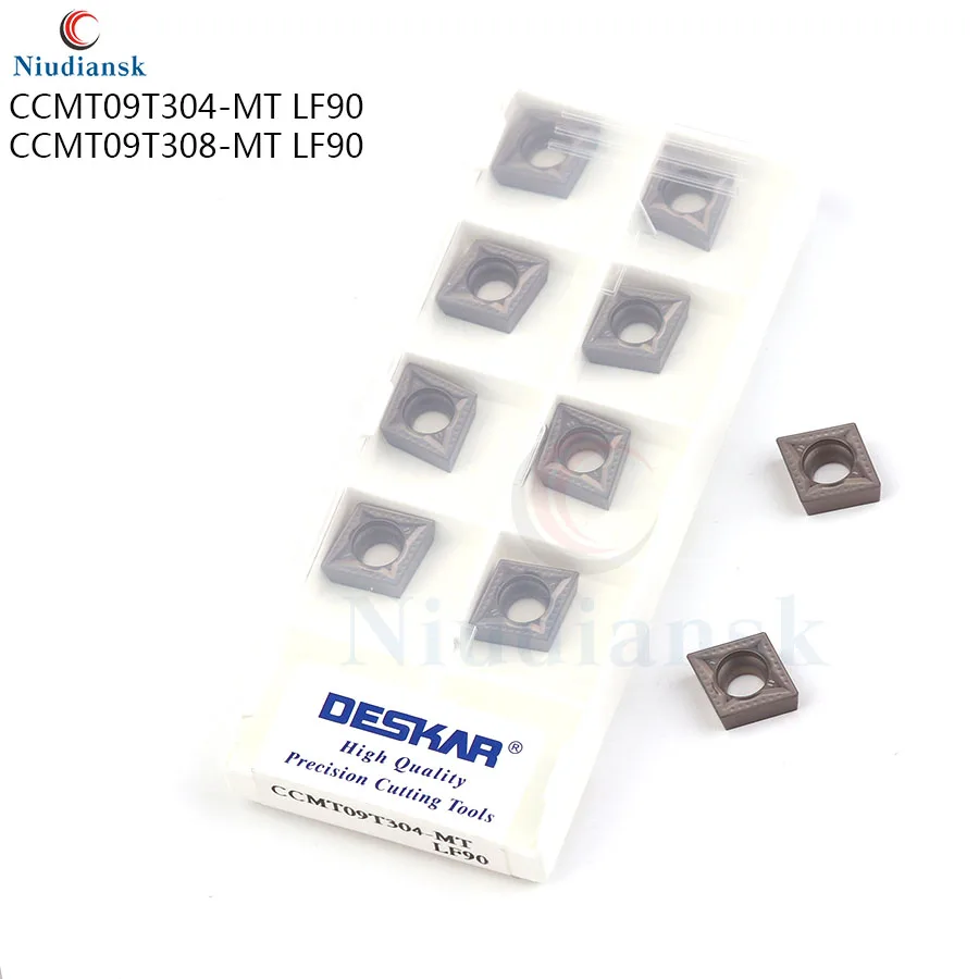 

10 шт. Cermet insert CCMT09T304 CCMT09T308-MT LF90 внешний токарный инструмент твердосплавная вставка токарный станок с ЧПУ Токарный Инструмент, для резки стали