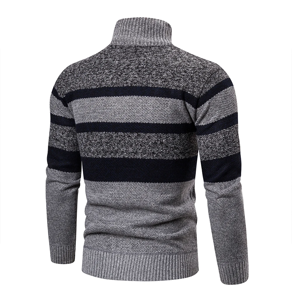 New Autumn Winter Cardigan Men Sweaters Jackets Coats Fashion Striped Knitted Cardigan Slim Fit Sweaters Coat Mens Clothing 2022